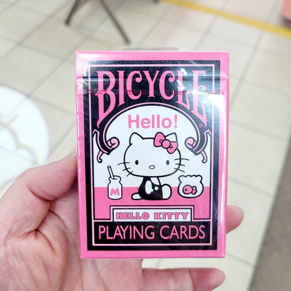 Brand New Bicycle X Sanrio Hello Kitty Limited Edition Gaming Card Pink